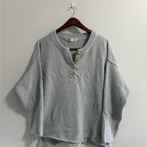 Free People FP Beach Hailee Sweater Heather Gray